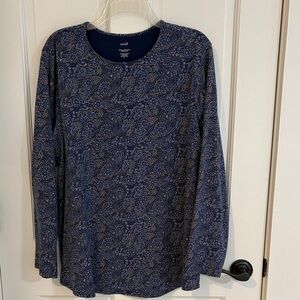 J Jill NWOT Size XL Pure Jill Long Sleeve Shirttail Tee